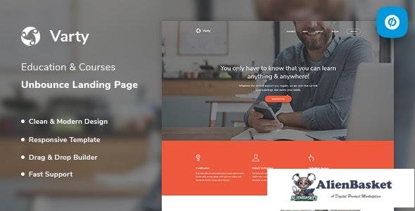 17068 Varty v1.0 - Education & Course Unbounce Landing Page Template 