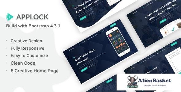 25890 Applock v1.0 - Responsive App Landing Page Template 