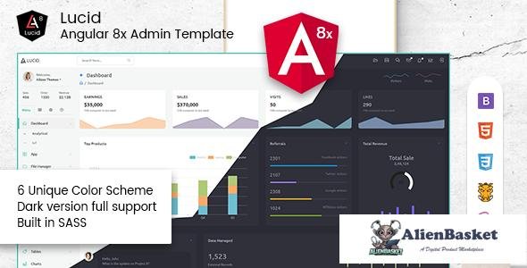 15190 Lucid v2.6.5 - Angular 8 Admin Template 