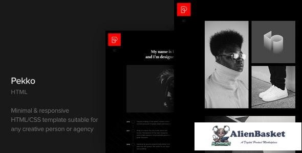 17321 Pekko v1.0 - Minimal Black HTML Template 