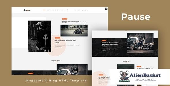 27321 Pause v1.0 - Blog and Magazine HTML Template 