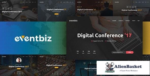 23281 Eventbiz v1.3 - Event, Conference and Seminar Website Template 