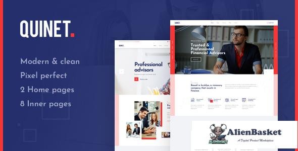 13193 Quinet - Business & Financial Advisor PSD Template 