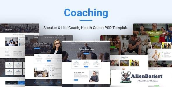 17055 Coaching v1.0 - Speaker & Life Coach, Health Coach PSD Templates 