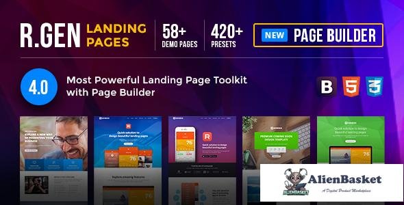 12659 RGen Landing Page with Page Builder v4.5 