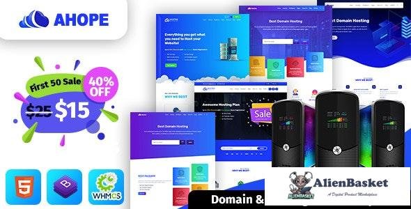 18474 Ahope v1.0 - Hosting Template With WHMCS 