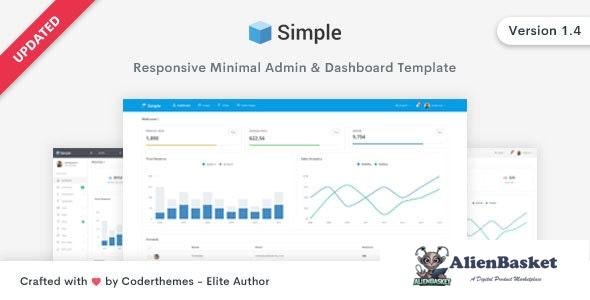 17021 SimpleAdmin v1.4 - Responsive Bootstrap Admin & Dashboard Template 