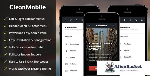 11773 Clean Mobile v1.1 - Mobile WordPress Theme 