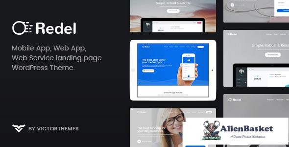 16061 Redel v1.6.1 - Responsive App Landing WordPress Theme 