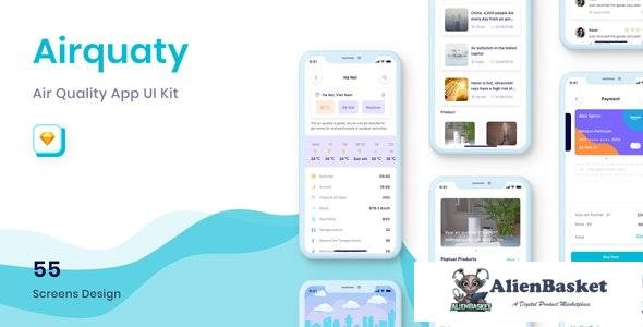 23018 Airquaty v1.0 - Air Quality App UI Kit 