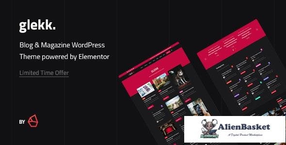 25940 Glekk v1.2 - Elementor Blog & Magazine WordPress Theme 