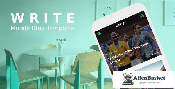 23182 Write v1.0 - Mobile Blog Template 