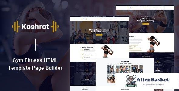 14860 Koshrot v1.0 - Gym Fitness HTML Template with Page Builder 