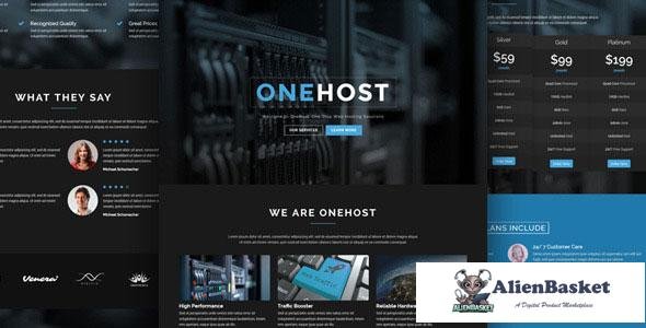 11531 Onehost v1.3.9 - One Page WordPress Hosting Theme + WHMCS 