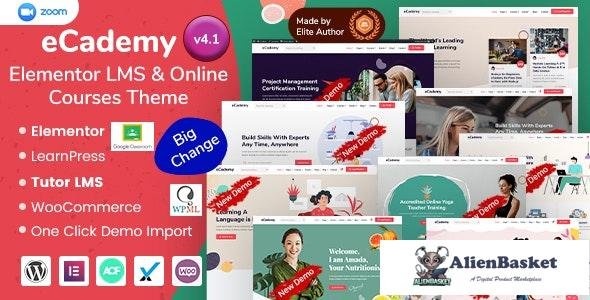 28720 eCademy v4.9.4 - Elementor LMS & Online Courses Theme 