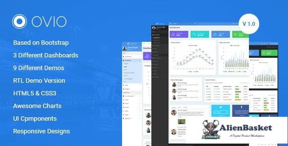 23706 Ovio v1.0 - Bootstrap Based Responsive Dashboard - Admin Template 