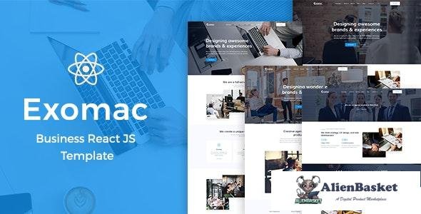 25500 Exomac v1.0 - Business React JS Template 