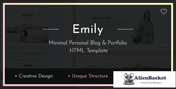 10563 Emily - Personal Blog HTML Template 