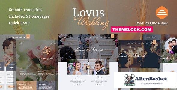 23343 Lovus v1.0.2 - Wedding Website Template 