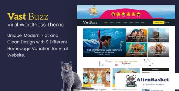 12154 Vast Buzz v1.1.3 - Viral & Buzz WordPress Theme 