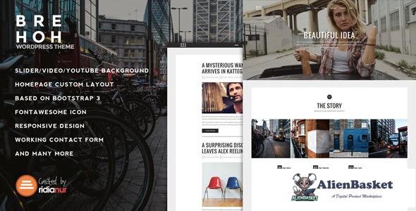 10527 Brehoh v1.2 - Responsive One Page Portfolio Theme 