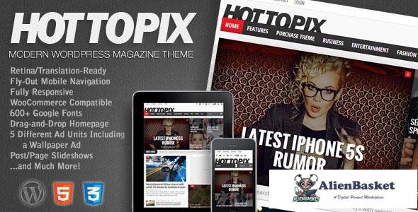 10807 Hot Topix v3.3.1 - Modern Wordpress Magazine Theme 