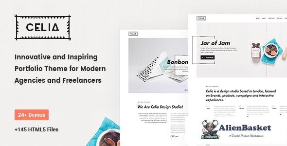 12594 Celia - Innovative and Inspiring Portfolio HTML5 Template for Modern Agencies and Freelancers 