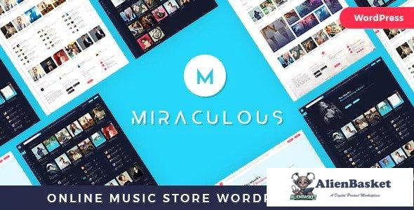 18783 Miraculous v1.0.8 - Online Music Store WordPress Theme 