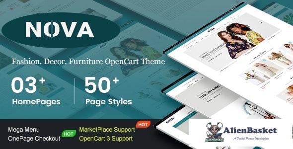 15797 Nova v1.0 - Responsive Fashion & Furniture OpenCart 3 Theme with 3 Mobile Layouts Included 