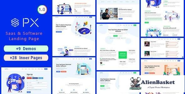 16990 PXaas v1.0.5 - App & Software Landing Page Theme 