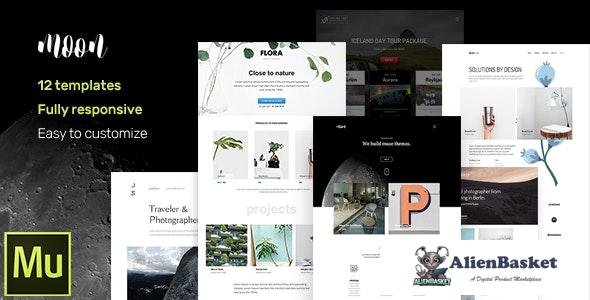 19184 Moon v1.0 - Responsive Portfolio Adobe Muse Templates 