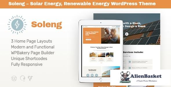 16760 Soleng v1.0.4 - A Solar Energy Company WordPress Theme 