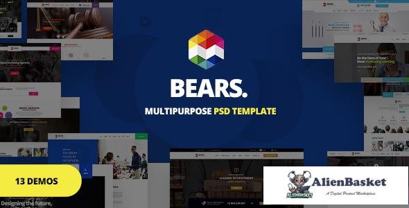 10473 Bear's - Multi-Purpose Business PSD Template 