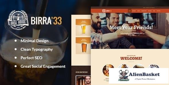 17559 Birra33 v1.4 - Brewery Brewpub and Craft Beer Shop WordPress Theme 