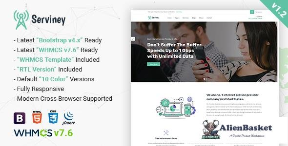 12220 Serviney - Multipurpose Internet Service Provider Template 