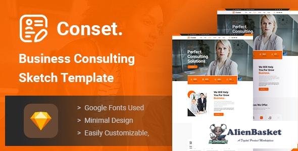 31735 Conset v1.0 - Business Consulting Sketch Template 