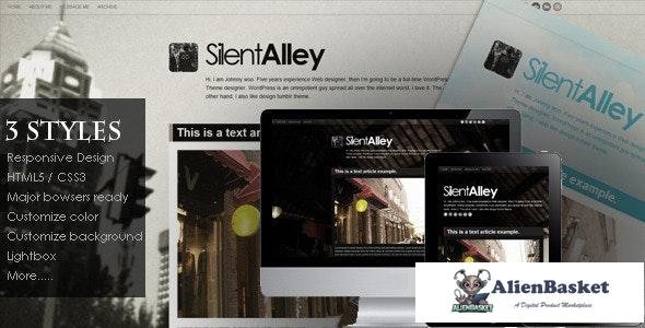 18140 Silent Alley v1.3 - Responsive Multi-Color Tumblr Theme 