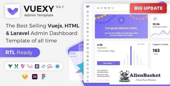 18988 Vuexy v4.1 - Vuejs, HTML & Laravel Admin Dashboard Template 