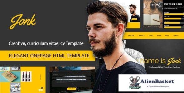 20849 Jonk v1.0 - CV Resume Personal HTML Template 