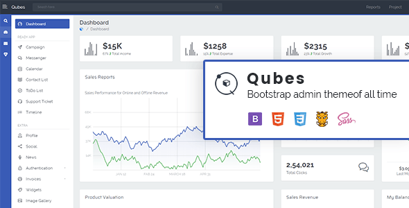 23745 Qubis v1.0 - Multipurpose Bootstrap Admin Template 