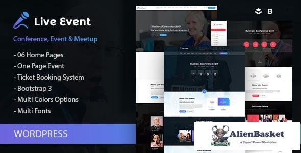 14684 Live Event v1.1.0 - Single Conference, Event, Meetup WordPress Theme 