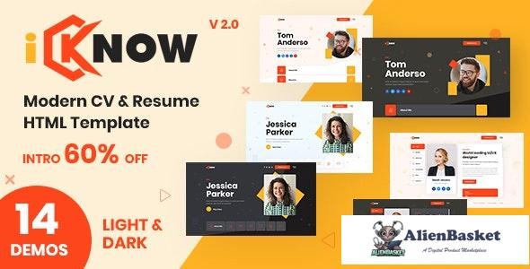 29141 iKnow v2.0 - CV / Resume / Portfolio Template 