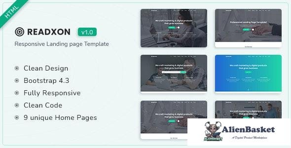 25254 Readxon v1.0 - Landing Page Template 