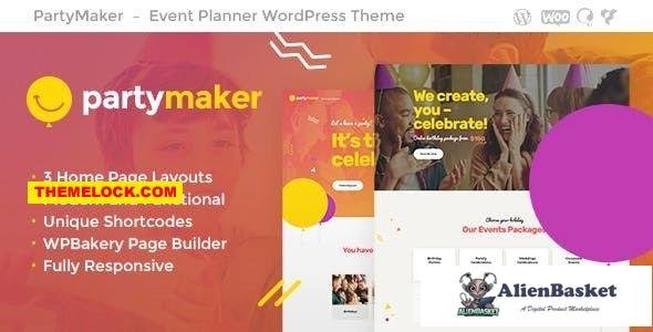 20960 PartyMaker v1.1.3 - Event Planner & Wedding Agency WordPress Theme 