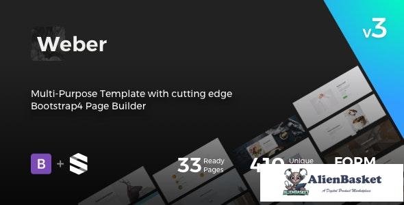 22342 Weber v3.0 - Multipurpose HTML Template with Page Builder 