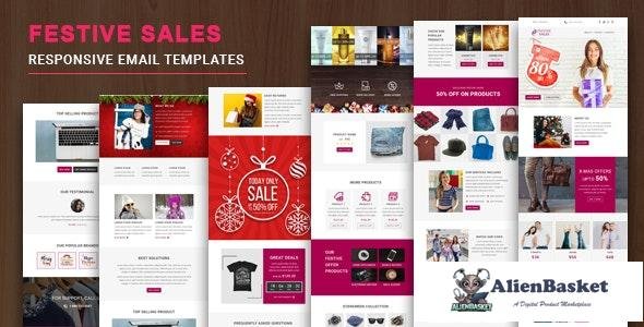 21865 Festive Sales v1.0 - Responsive Email Template with Online StampReady & Mailchimp Editors 