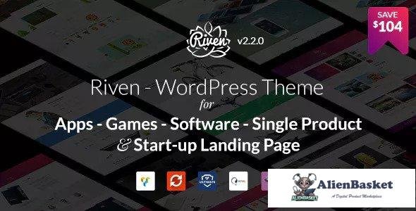 36026 Riven v2.3.9 - WordPress Theme for App, Game, Single Product Landing Page 