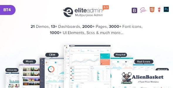 17004 Elite Admin v5.2 - Multipurpose Bootstrap 4 Dashbaord Template 