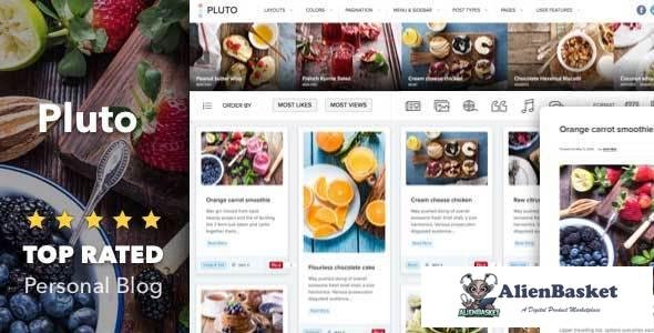 12186 Pluto v4.1.1 - Clean Personal WordPress Masonry Blog Theme 