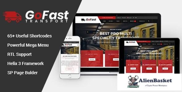 19461 GoFast v3.9.6 - Multipurpose Transport & Logistics Joomla Template 